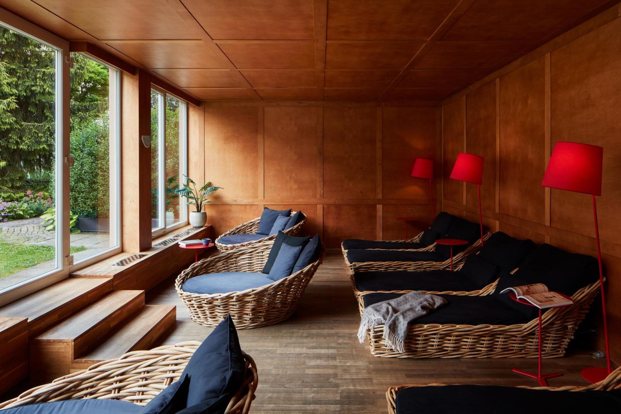 Falkensteiner Spa Resort Marianske Lazne Luaran gambar The interior of the sauna